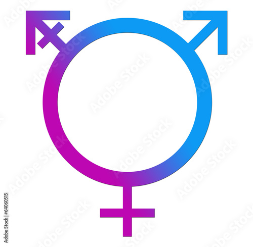 Illustration: Third Gender Blue Pink Circle Third Gender Blue Pink Circle