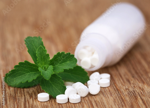 Photo: Stevia with tablets Stevia with tablets
