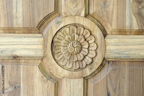 Photo: Carved wooden door Carved wooden door