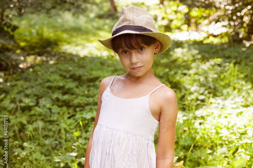 Photo: Cute little girl in a hat Cute little girl in a hat