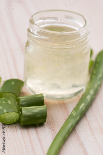 Photo: aloe vera juice with fresh leaves aloe vera juice with fresh leaves