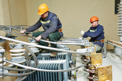 Photo: power electrician lineman at work power electrician lineman at work