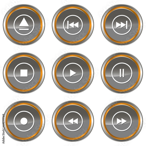 Illustration: Player icons set Player icons set