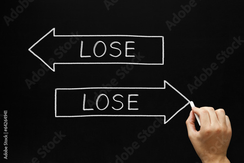 Photo: Lose-Lose Situation Concept Lose-Lose Situation Concept