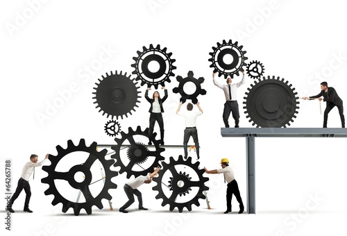 Photo: Teamwork of businesspeople Teamwork of businesspeople