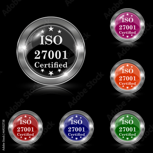 Vector: ISO 27001 icon ISO 27001 icon