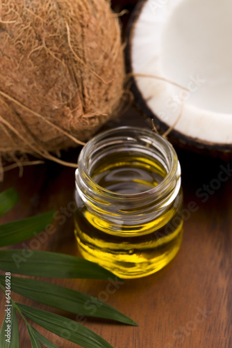 Photo: Coconut and coconut oil Coconut and coconut oil