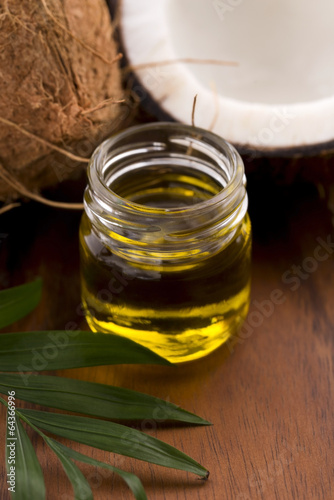 Photo: Coconut and coconut oil Coconut and coconut oil