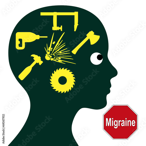 Illustration: Migraine Concept Migraine Concept