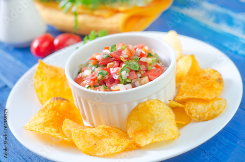 Photo: nachos with salsa nachos with salsa