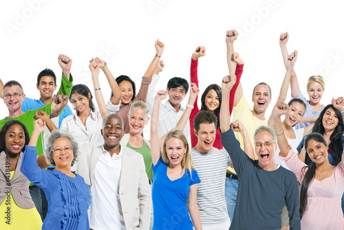 Photo: Group of Diverse People Celebration Group of Diverse People Celebration