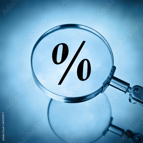 Photo: magnify percentage symbol magnify percentage symbol
