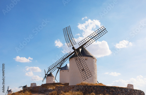 Photo: windmills of the municipality of Konsuegra. Spain windmills of the municipality of Konsuegra. Spain