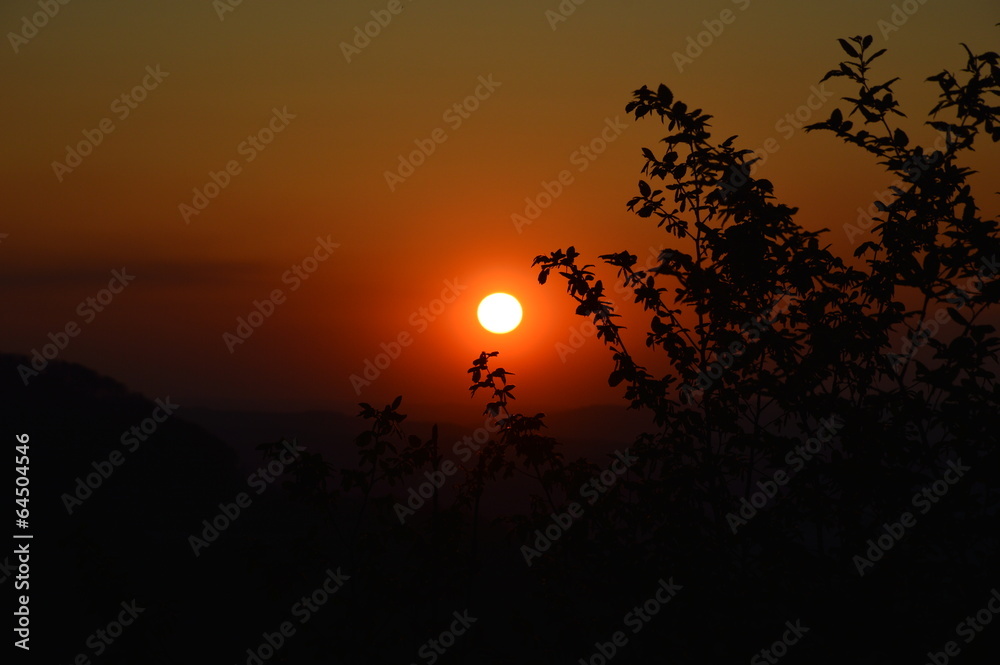 sunset, Sonnenuntergang