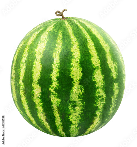 Photo: Watermelon isolated on white Watermelon isolated on white