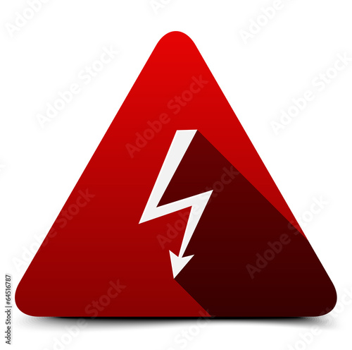 Illustration: High voltage sign High voltage sign