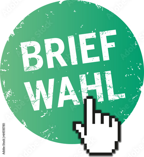 Vector: Button Briefwahl Button Briefwahl