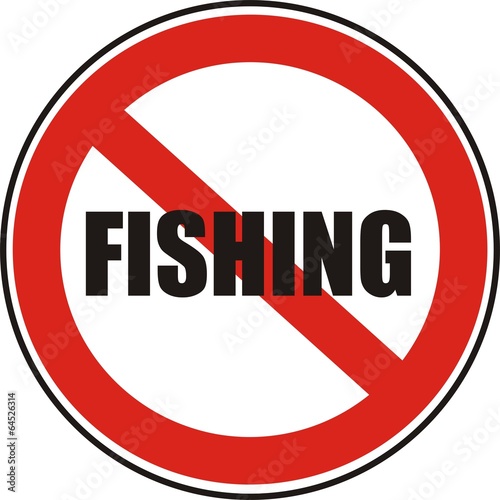 Vector: panneau fishing panneau fishing