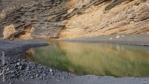 Photo: Lanzarote. La Laguna Verde. Lanzarote. La Laguna Verde.