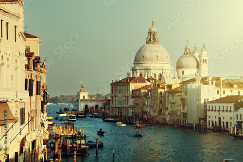 Fototapeta Grand Canal and Basilica Santa Maria della Salute, Venice, Italy