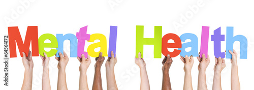 Photo: Diverse Hands Holding The Words Mental Health Diverse Hands Holding The Words Mental Health
