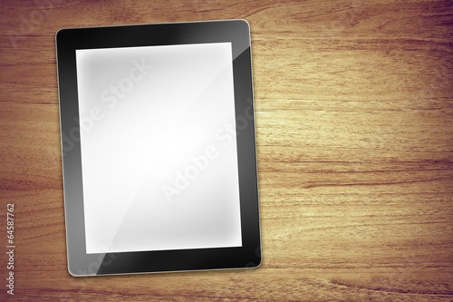 Photo: blank desk tablet blank desk tablet