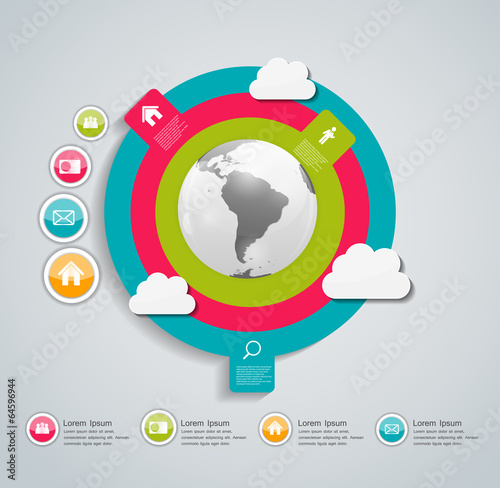 Vector: Infographic business template vector illustration Infographic business template vector illustration