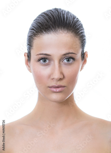 Photo: Front face of a beautiful woman Front face of a beautiful woman