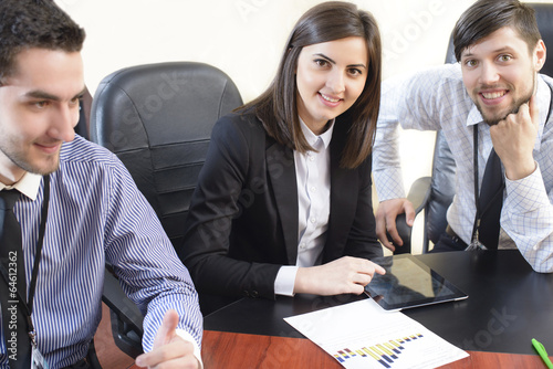 Photo: Business People Having Board Meeting Business People Having Board Meeting