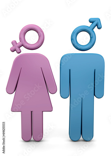 Illustration: Gender Concept - 3D Gender Concept - 3D