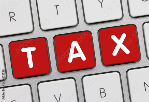 Photo: Tax. Keyboard Tax. Keyboard