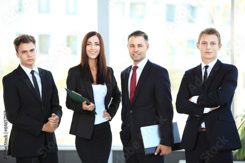 Photo: professional business team looking confidently professional business team looking confidently