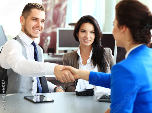 Photo: Business handshake. Business people shaking hands Business handshake. Business people shaking hands