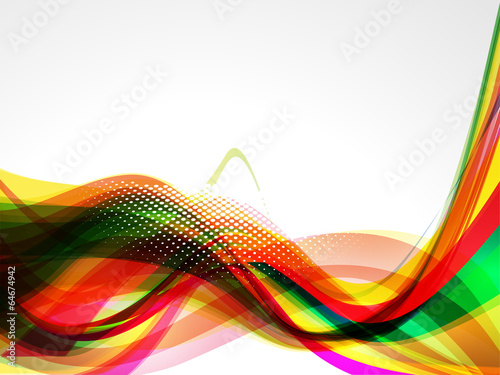 Vector: Abstract Colorful Wave Background Abstract Colorful Wave Background