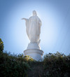 Statue of the Virgin Mary on the top of Cerro San Cristobal, San Statue of the Virgin Mary on the top of Cerro San Cristobal, San