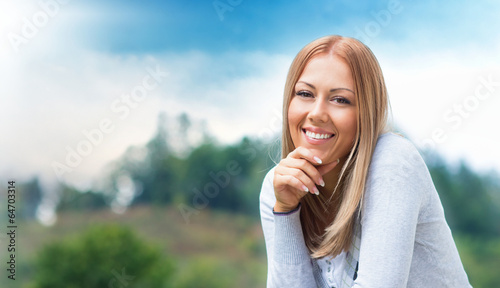 Photo: Portrait of a happy smile young girl Portrait of a happy smile young girl