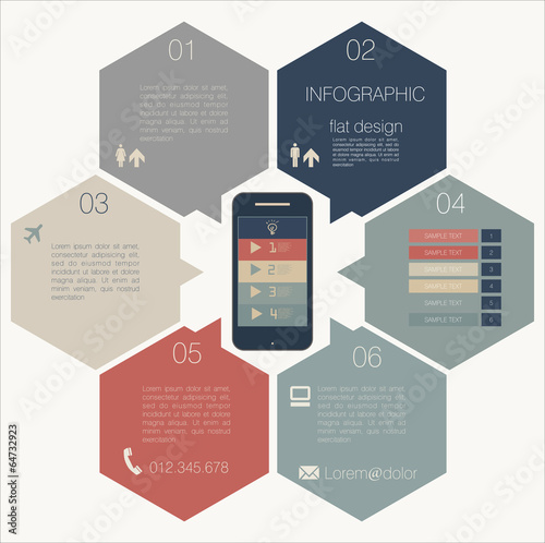 Vector: Flat modern design Flat modern design