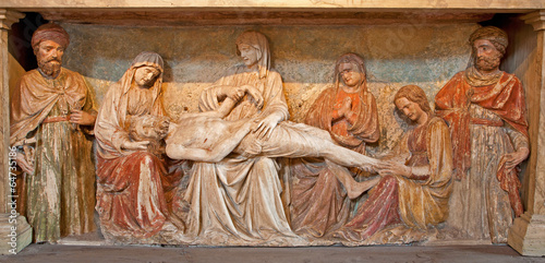 Photo: Verona - Jesus in the tomb from San Fermo Maggiore Verona - Jesus in the tomb from San Fermo Maggiore