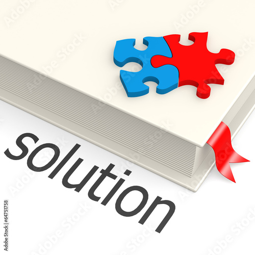 Illustration: Solution book Solution book