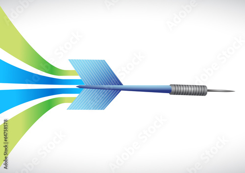 Illustration: lines turning into a dart. illustration design lines turning into a dart. illustration design