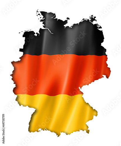 German flag map