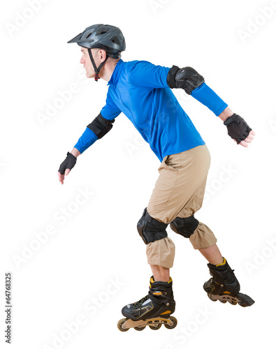 Photo: man roller skating man roller skating
