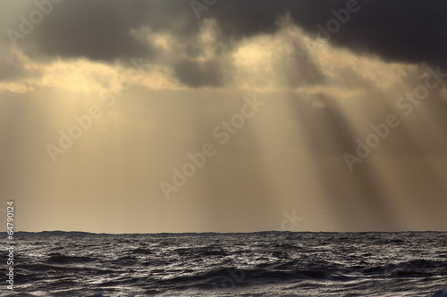 Photo: Sunbeams over sea Sunbeams over sea