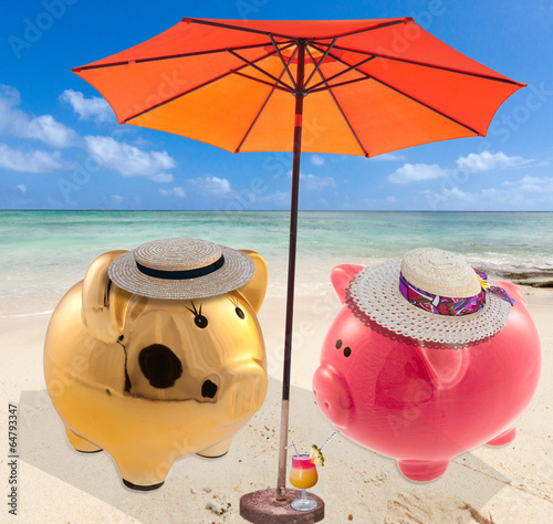 Photo: monsieur et madame tirelire en vacances monsieur et madame tirelire en vacances