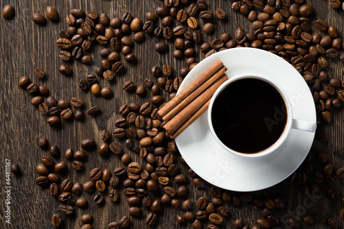 Photo: cup of black coffee cup of black coffee