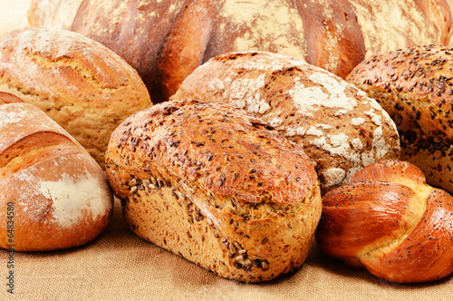Photo: Composition with variety of baking products Composition with variety of baking products