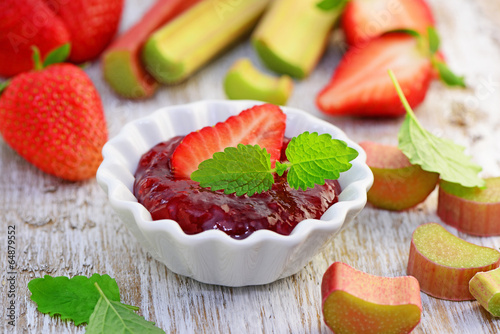 Photo: Rhabarber-Erdbeermarmelade Rhabarber-Erdbeermarmelade
