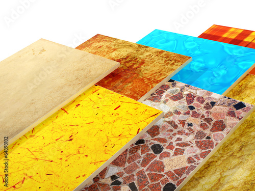 Photo: Samples of ceramic tiles Samples of ceramic tiles