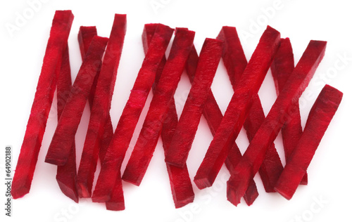 Photo: Sliced red beet Sliced red beet