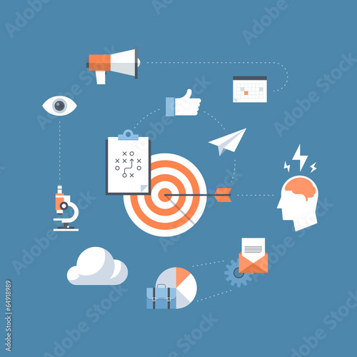 Vector: Marketing strategy flat illustration concept Marketing strategy flat illustration concept